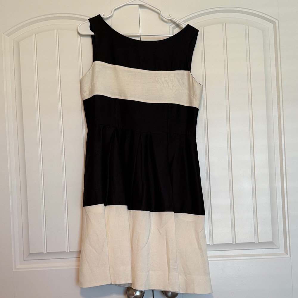 Kate Spade Black and White Striped Dress